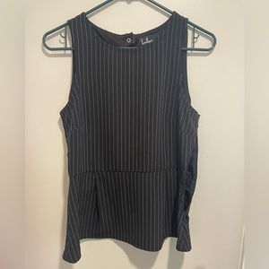 Lulu’s Black and White Striped Top